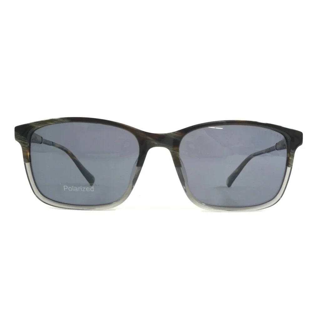 Ted Baker Sunglasses TMS093 OLI Olive Gray Horn Frames w/ Gray Polarized Lenses